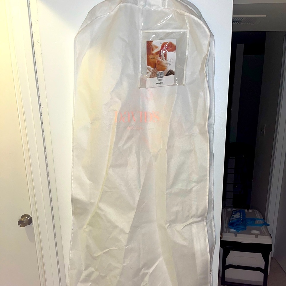 David’s Bridal long Wedding Dress Bag